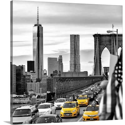 "New York City - Yellow Taxis" by Philippe Hugonnard Canvas Wall Art