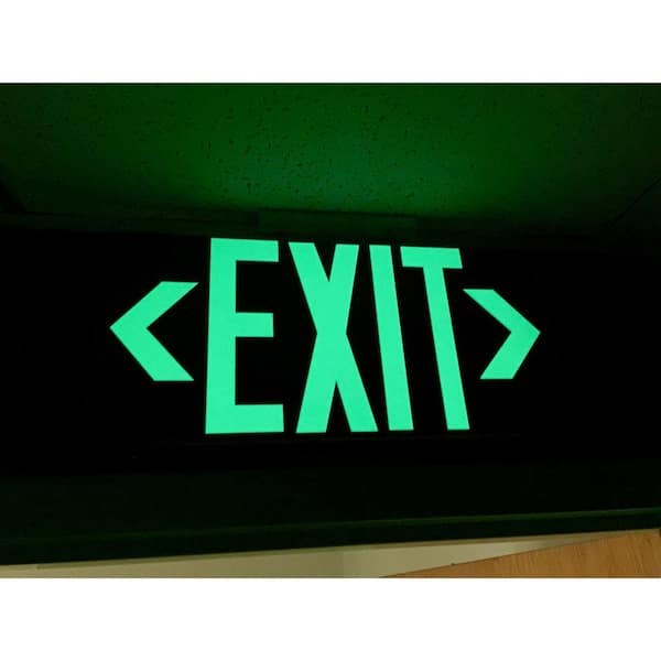 photoluminescent exit signs home depot