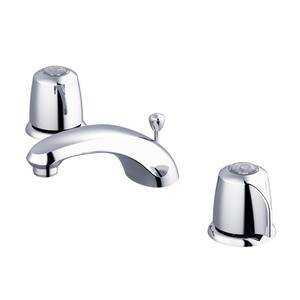 Gerber Classics 8 in. Widespread 2-Handle Bathroom Faucet with Metal Pop-Up Drain in Chrome