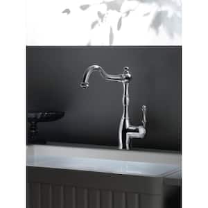 Regal Traditional Single-Handle Standard Kitchen Faucet with CeraDox Technology in Brushed Nickel