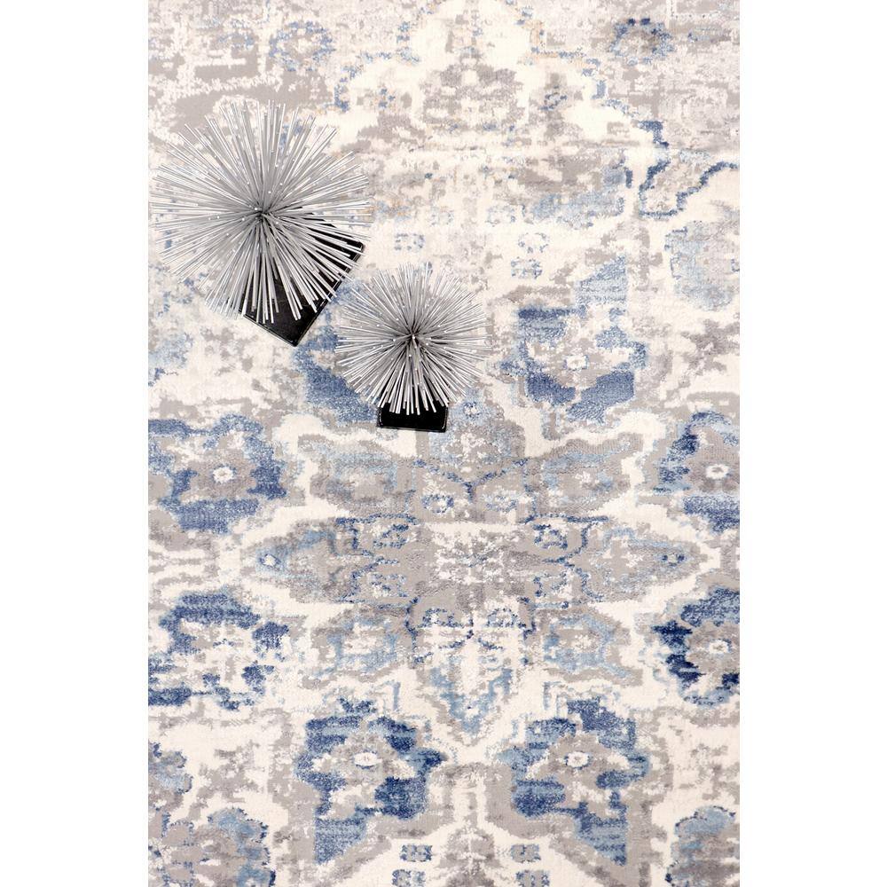 Handmade Gray Synthetic 4'x6' Easy-Care Rectangular Rug
