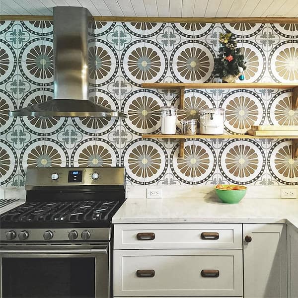 Revival Ring 7-3/4 in. x 7-3/4 in. Ceramic Floor and Wall Tile (10.75 sq. ft./Case)