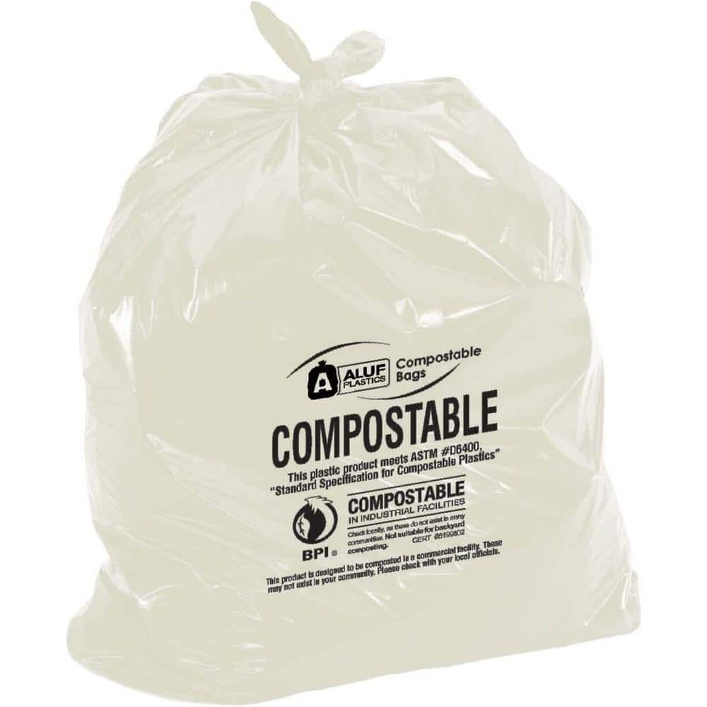 Aluf Plastics 26 Gal.29 in. x 44 in. 13 Micron Clear Slim Jim Trash Bags (250-Count)