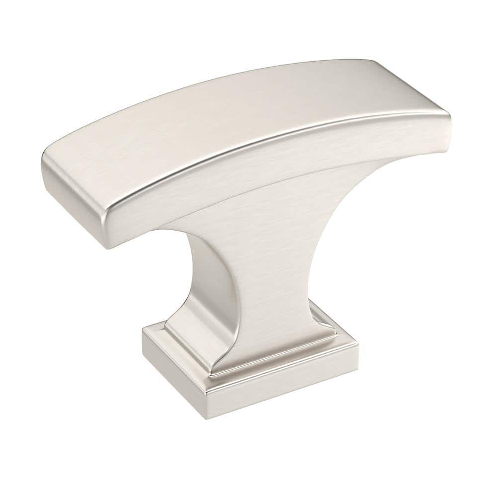 Rimouski Collection 1-1/8 in. (29 mm) x 1/2 in. (12 mm) Brushed Nickel Transitional Cabinet Knob price history on PriceWatchPro
