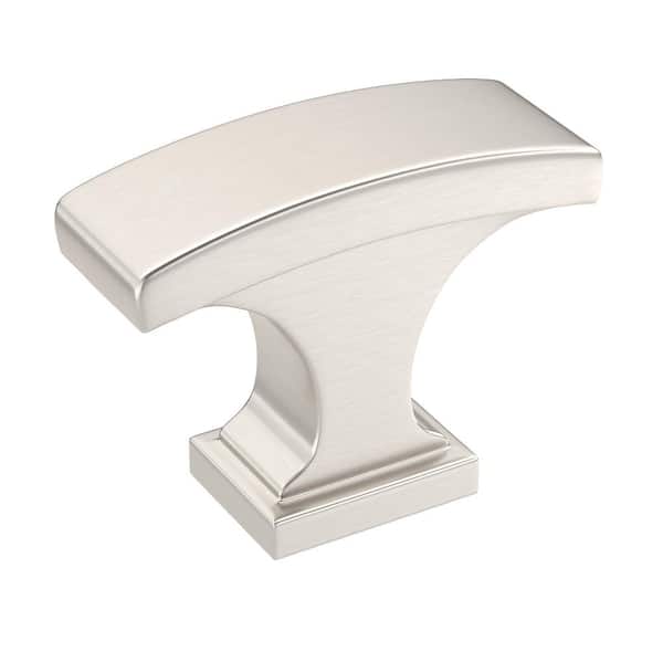 Rimouski Collection 1-1/8 in. (29 mm) x 1/2 in. (12 mm) Brushed Nickel Transitional Cabinet Knob