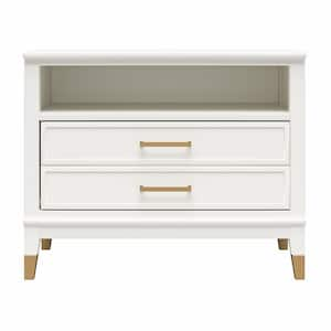 Westerleigh Wide Nightstand, White