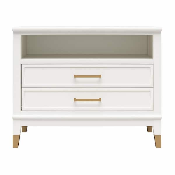 CosmoLiving by Cosmopolitan Westerleigh Wide Nightstand, White