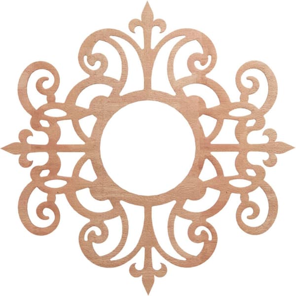 Ekena Millwork 0.25 in. x 34 in. x 34 in. Wood Medallion Moulding