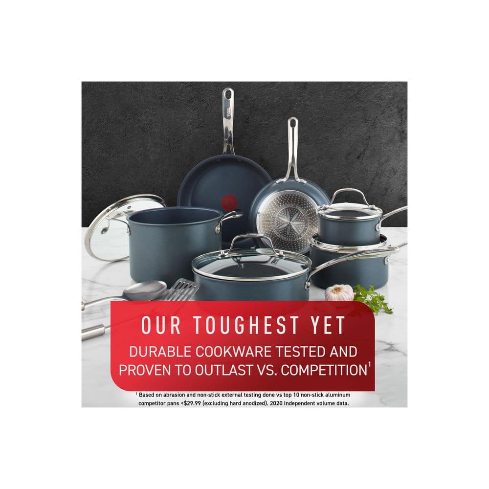 T-fal 12-Piece Platinum Nonstick Aluminum Cookware Set with Induction Base