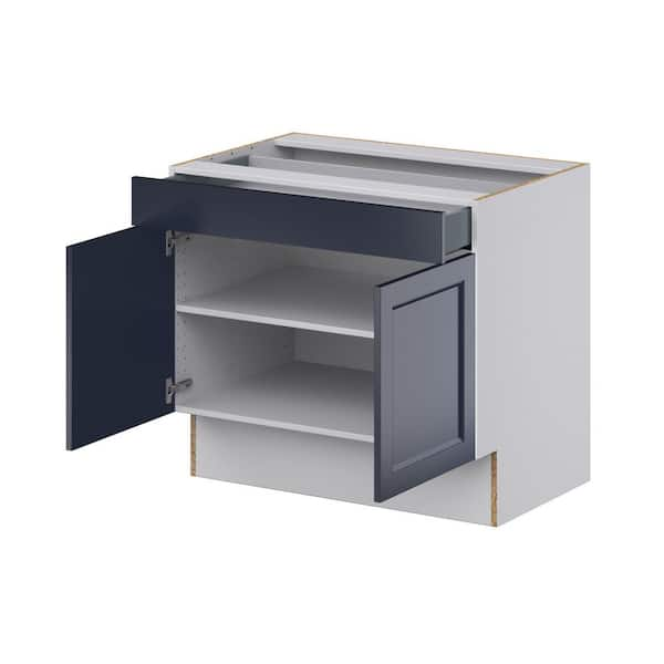 Steel Base Cabinet, 36 Wide x 32.5 Tall x 22 Deep, 4 Drawers