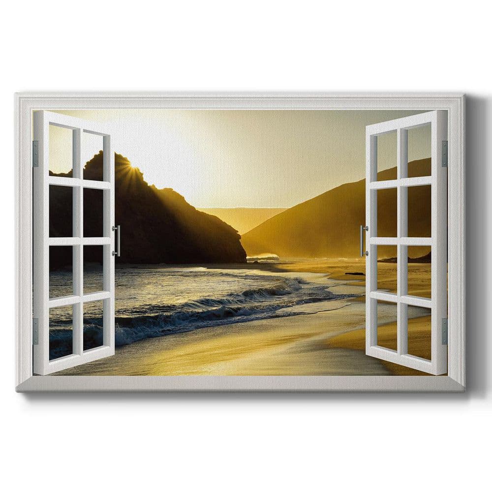 Wexford Home Sunset At Big Sur 8 in. x 12 in. White Stretched Canvas Wall  Art by Wexford Homes WC26-15888wndw-R - The Home Depot