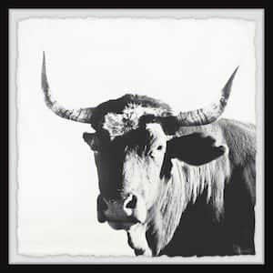 "Longhorns Stand Out" by Marmont Hill Framed Animal Art Print 12 in. x 12 in.