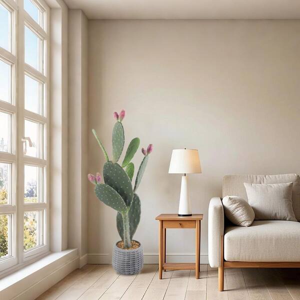 3. 28FT Artificial Cactus Tree In Pot, 42
