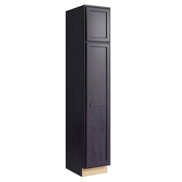 Cardell Stig 15 in. W x 84 in. H Linen Cabinet in Ebon Smoke