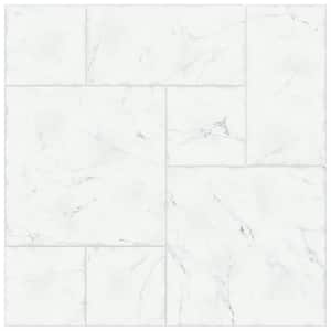 Timeless Calacatta Natural Modular Kit 9-3/4 in. x 9-3/4 in. Porcelain Floor and Wall Take Home Tile Sample
