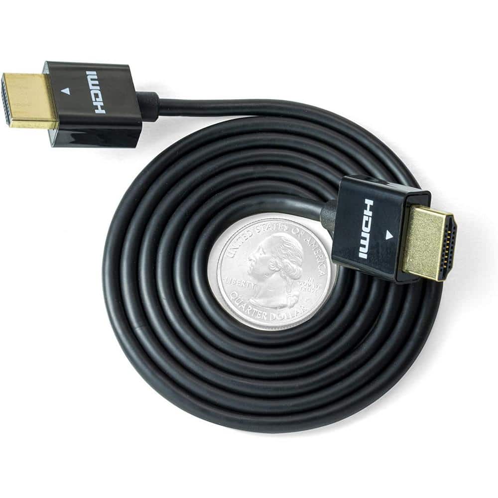 NTW 3.3 ft. Ultra Slim High Performance HDMI Cable NHDMI4S-01M/36C - The  Home Depot
