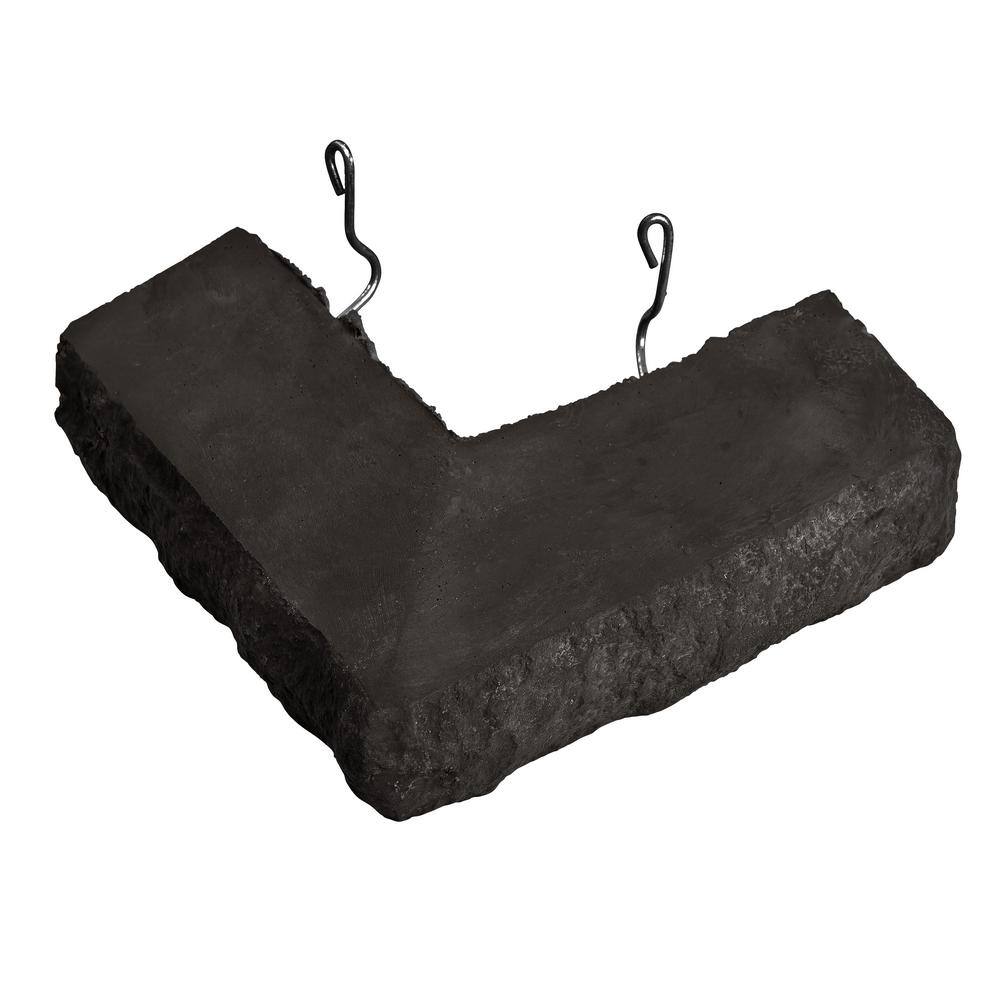 ClipStone 8 in. x 8 in. Black Wainscot Sill Corner CSS.40.012.6 The