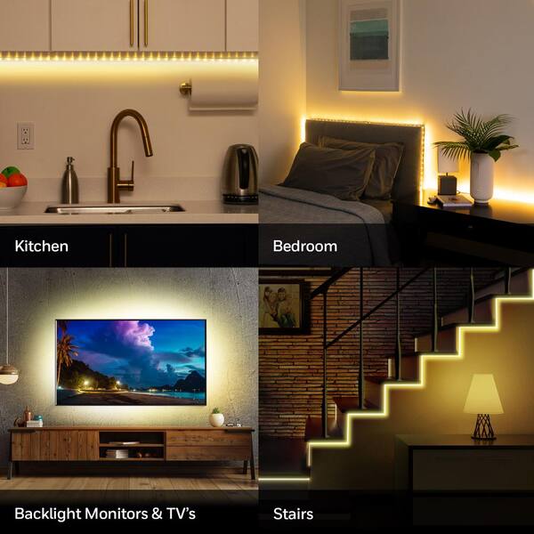 Motion Sensor LED Light Strip Under Cabinet Lamp For Cupboard Stairs Flexible 