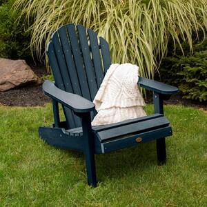 Hamilton Federal Blue Folding and Reclining Plastic Adirondack Chair