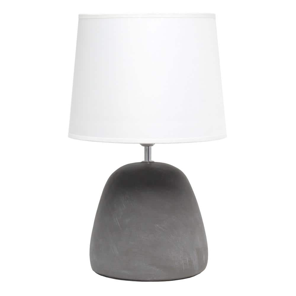 round concrete table lamp