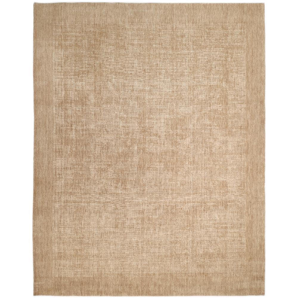 Solid Aberdeen Brown 8 X 10 Hand Loom Wool Cotton Indoor Area Rug price history on PriceWatchPro