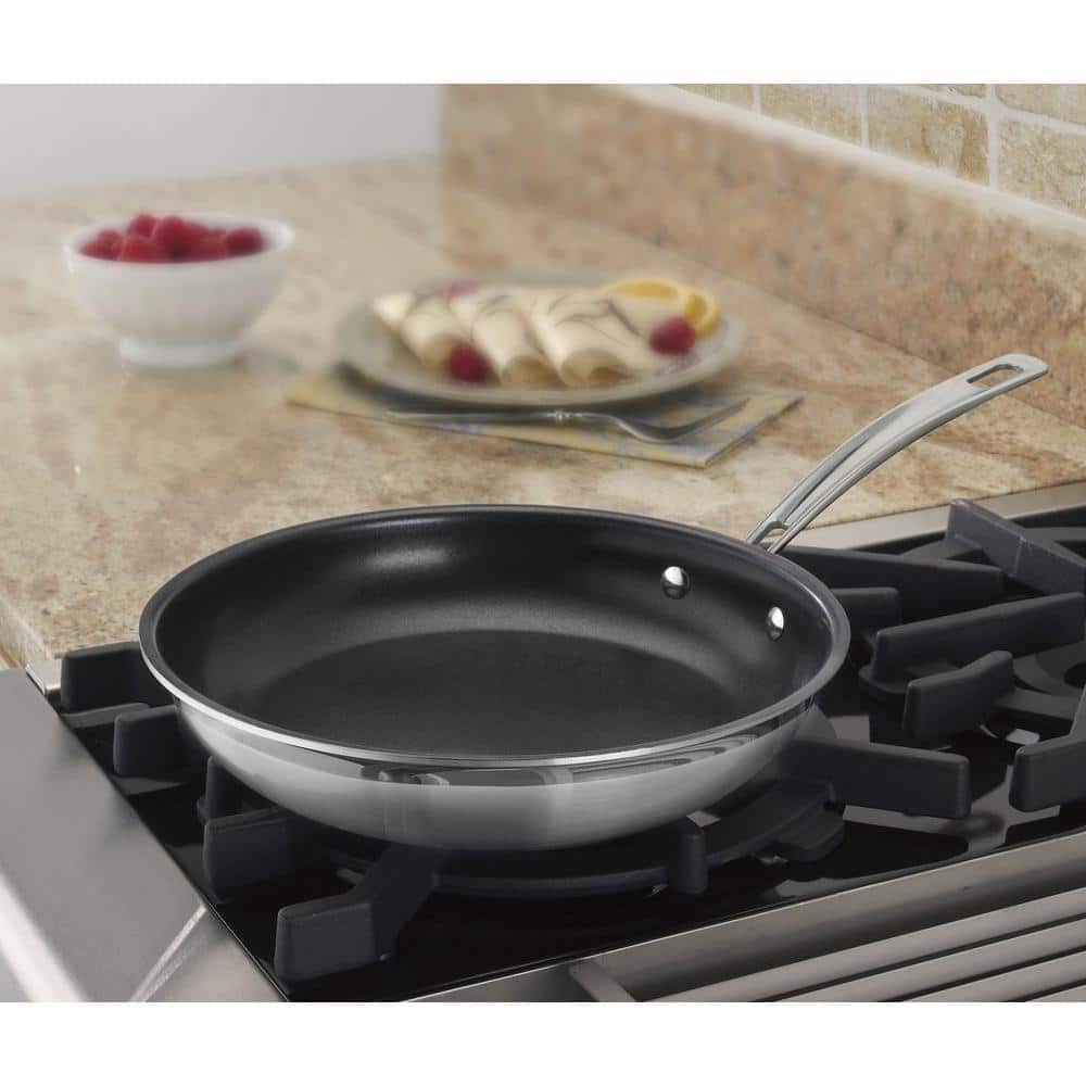 Cuisinart 10-Inch Non-Stick Stainless Steel Skillet