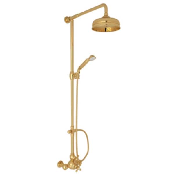 Arcana 2-Handle Claw Foot Tub Faucet In Italian Brass
