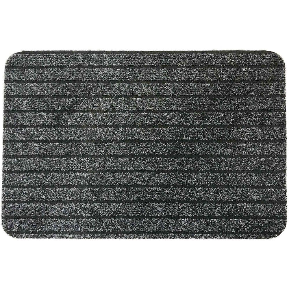 Evideco Chloe Polypropylene Latex Rug 16 in. x 24 in. Grey Outdoor Front Door Mat price history on PriceWatchPro