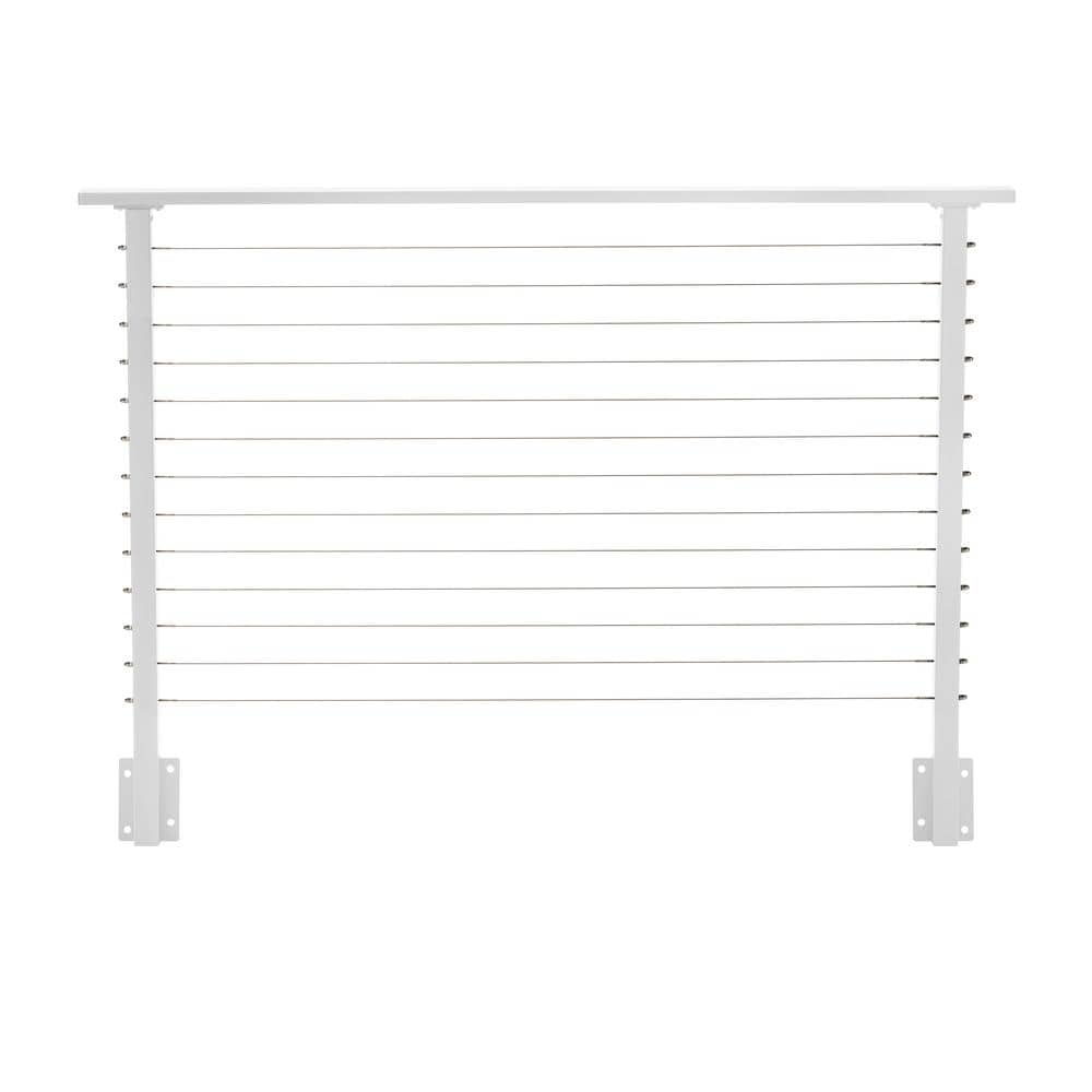6 ft. Deck Cable Railing, 42 in. Face Mount, White price history on PriceWatchPro