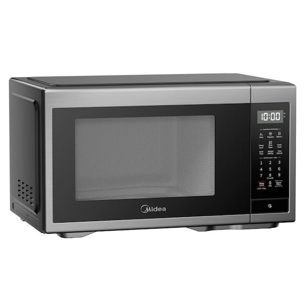 1.1 cu. ft. 1000-Watt Countertop Microwave Oven with 10 Power Levels, Quiet Operation, Child Lock, Stainless Steel