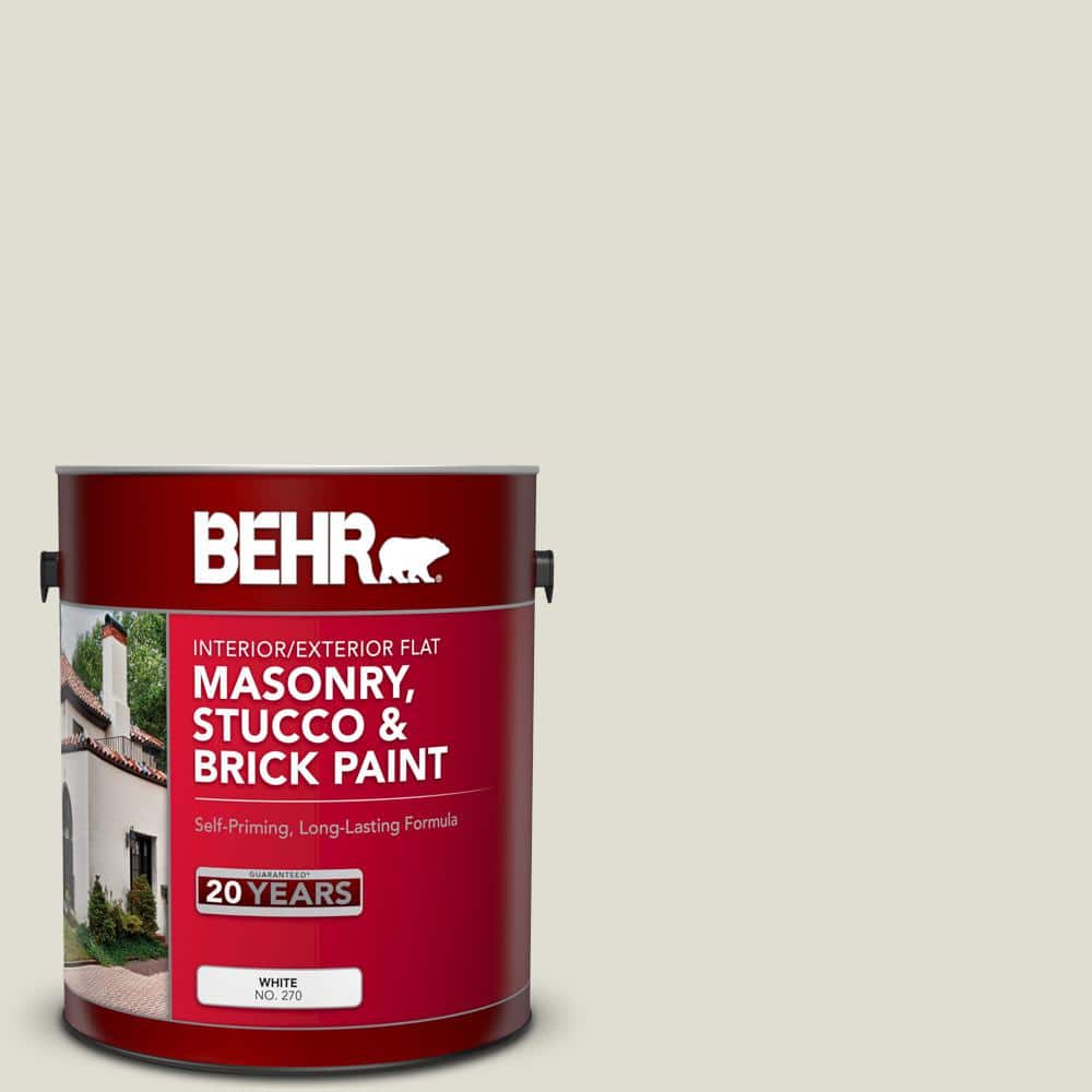 1 gal. #BWC-28 Alpine Frost Flat Masonry, Stucco and Brick Interior/Exterio