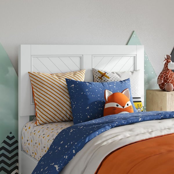 AFI Canyon White Solid Wood Twin Rustic Headboard