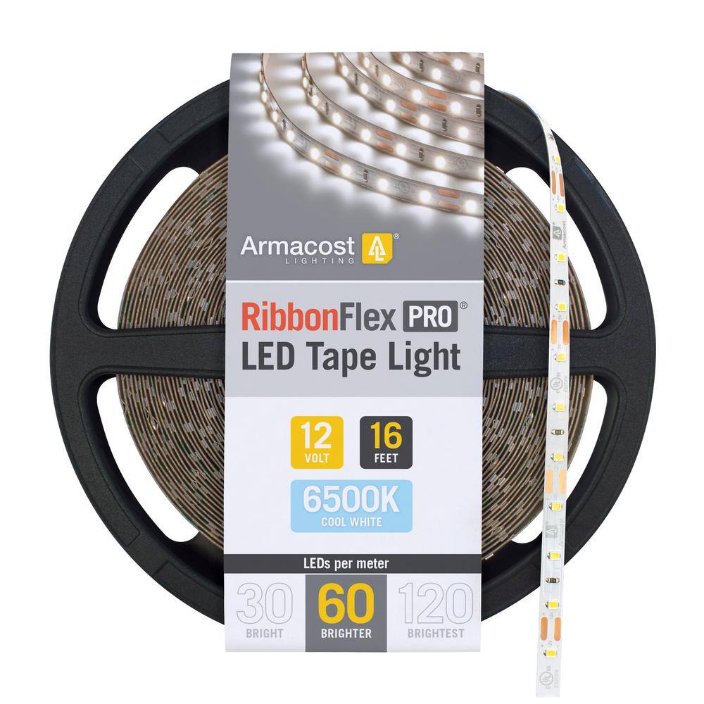 RibbonFlex Pro, 12V, 6500K, 60LEDs/M, IP20, 5M Undercabinet Strip Light