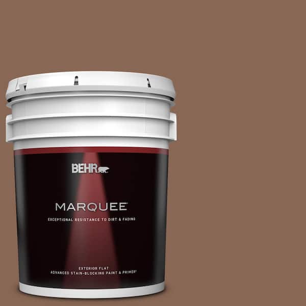 BEHR MARQUEE 5 gal. #PPU3-17 Clay Pot Flat Exterior Paint & Primer