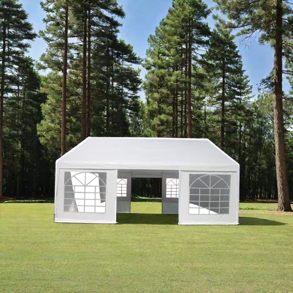 20 ft. x 20 ft. Party Large Tent Wedding Tent Car Sheds with Refuge in The 