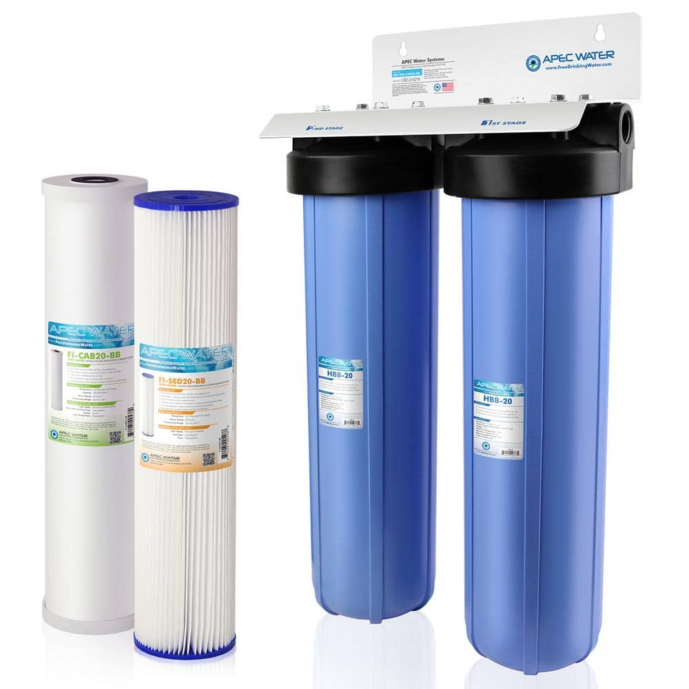 APEC 2-Stage Blue Whole House Water Filtration System