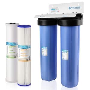 Whole House 2-Stage Water Filtration System High Capacity Sediment and Carbon For Multi-Purpose