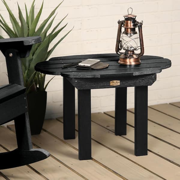 Essential Abyss Rectangular Recycled Plastic Outdoor Side Table