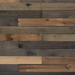 1/2 in. x 4 in. x 4 ft. Weathered Hardwood Board 5 packs (52.5 sq.ft.) - (8 pieces / 10.5 sq.ft. per pack)