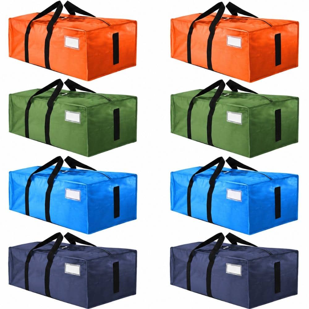 Multicolored 29 in. x 13 in. Polyethylene Decorative Storage Tote Set of 8 Toys and Clothing price history on PriceWatchPro