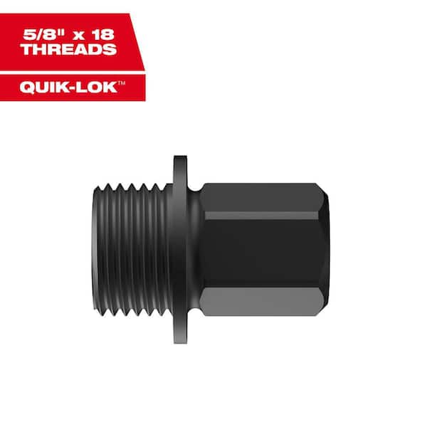 Milwaukee Large Thread Adapters 5/8 in Shank for QUIK-LOK Hole Saw