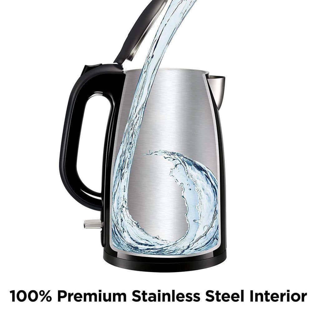 Krups 1.5L Black Cool Touch Stainless Steel Electric Kettle