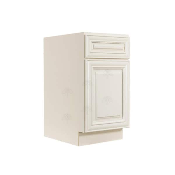 LIFEART CABINETRY Princeton Assembled 18 in. x 34.5 in. x 24 in. Base Wasket Cabinet in Off-White