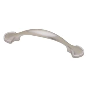 Liberty Half Round Foot 3 in. (76 mm) Satin Nickel Cabinet Drawer Pull