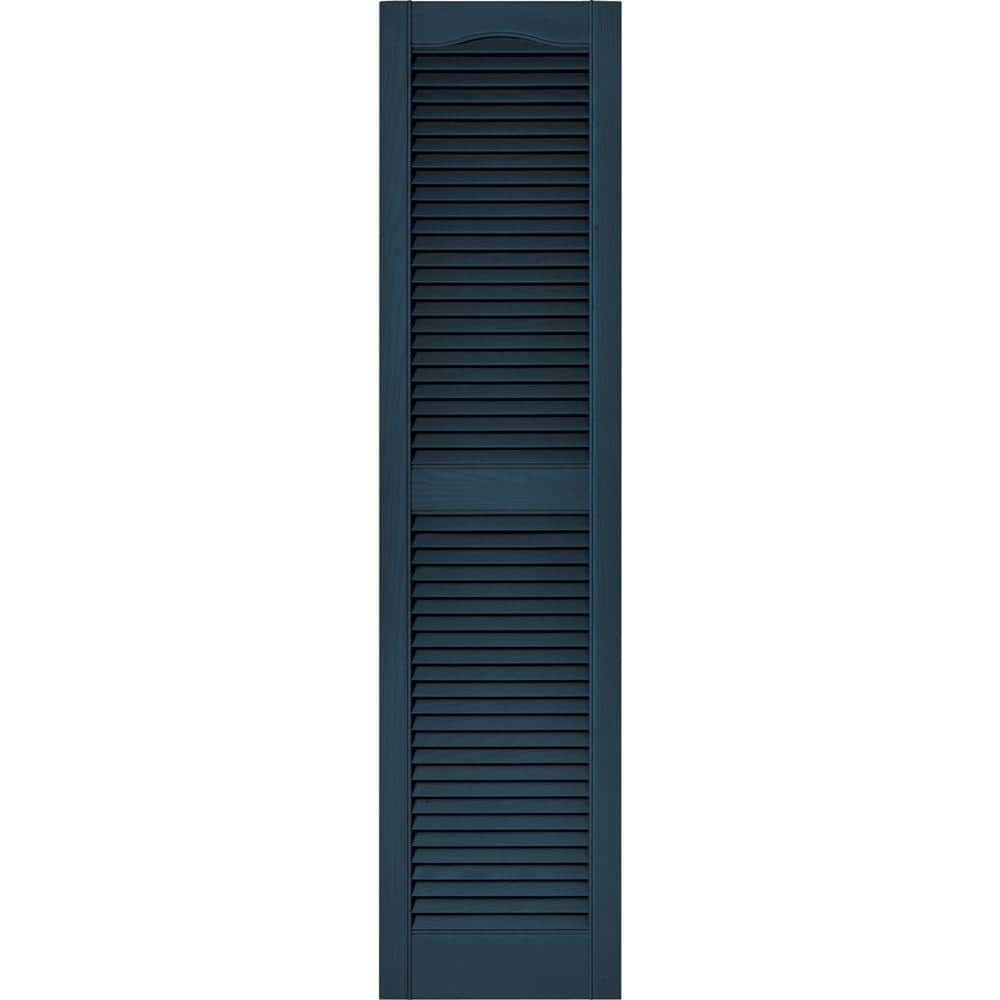 Builders Edge 14.5 in. x 60 in. Louvered Vinyl Exterior