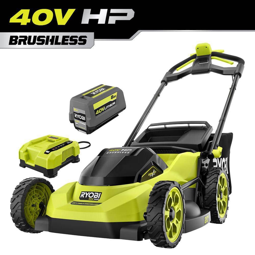 "40V HP Brushless 20"" Cordless Electric Battery Multi-Blade Walk Behind Self-Propelled Lawn Mower-8.0Ah Battery & Charger" price history on PriceWatchPro
