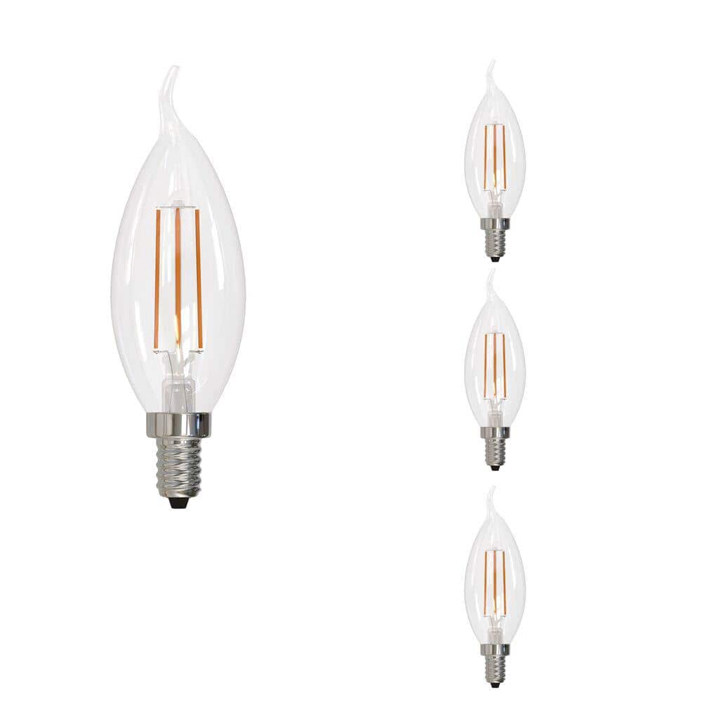 60 - Watt Equivalent Warm White Light CA10 (E12) Candelabra Screw Base Dimm
