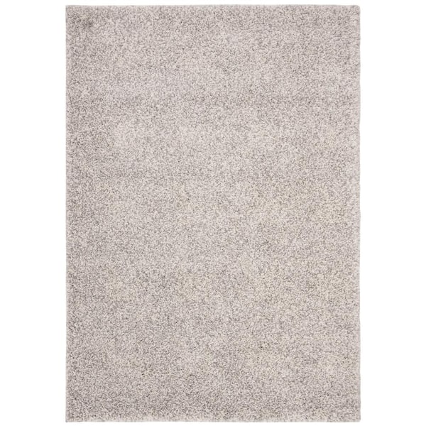 SAFAVIEH Royal Shag Light Gray 5 ft. x 8 ft. Solid Area Rug