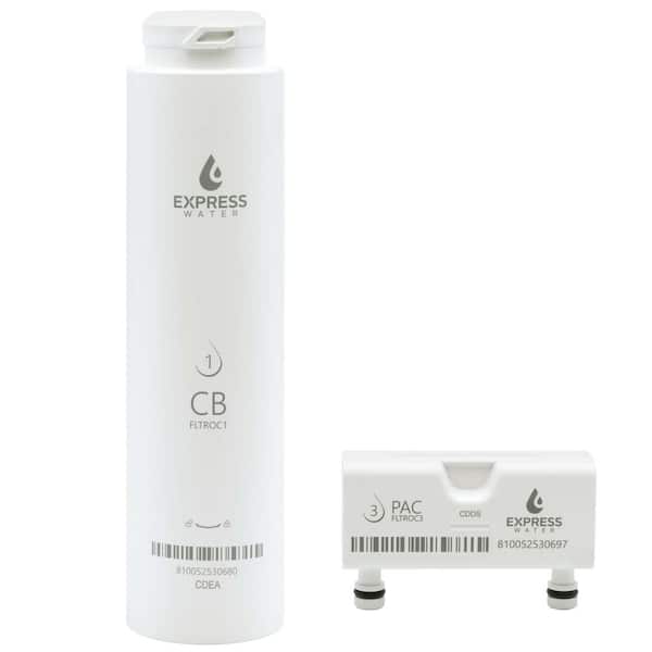 FLTSETROC1 5-Stage Countertop Reverse Osmosis Replacement Water Filter Cartridge Pre and Post Filter Set for ROC001