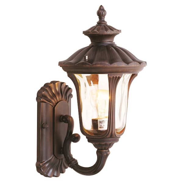 Livex Lighting Oxford 1 Light Imperial Bronze Outdoor Wall Sconce